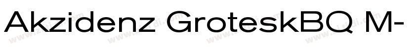 Akzidenz GroteskBQ M字体转换